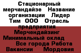 Стационарный мерчандайзе › Название организации ­ Лидер Тим, ООО › Отрасль предприятия ­ Мерчендайзинг › Минимальный оклад ­ 25 000 - Все города Работа » Вакансии   . Мордовия респ.